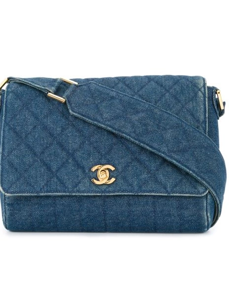 HOT SALE quilted CHANEL bag denim Women shoulder 0405